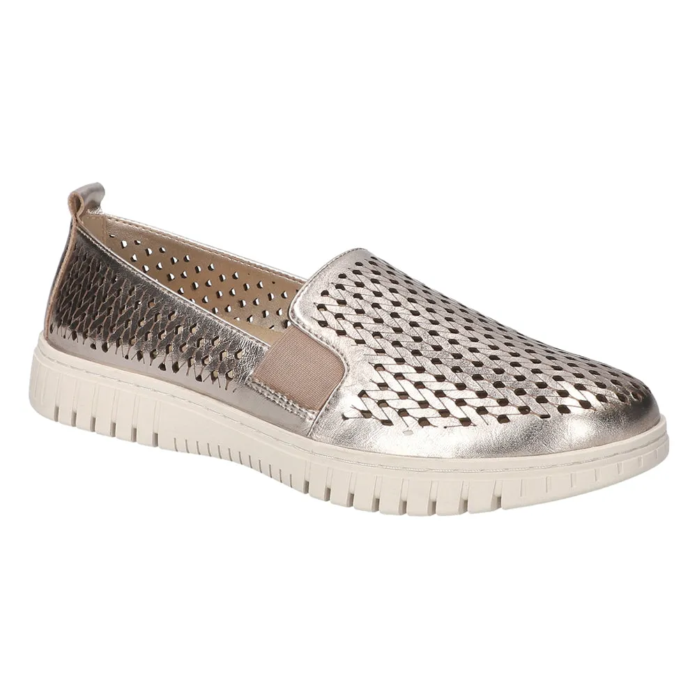 Helm Comfort Metallic Cut-Outs Slip On Sneakers