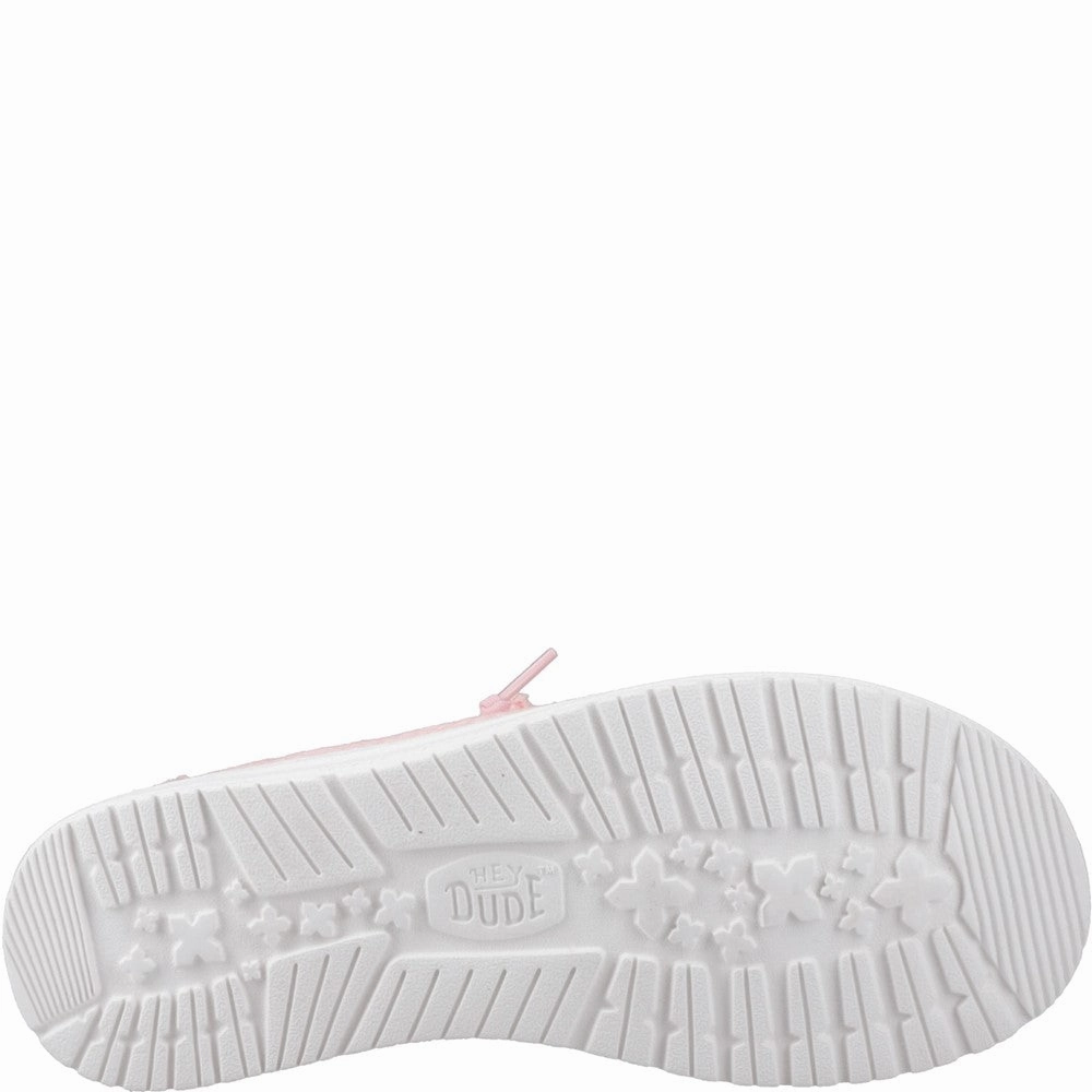 Childrwn Casual Shoes HEYDUDE Wendy Eyelet Lace Shoes