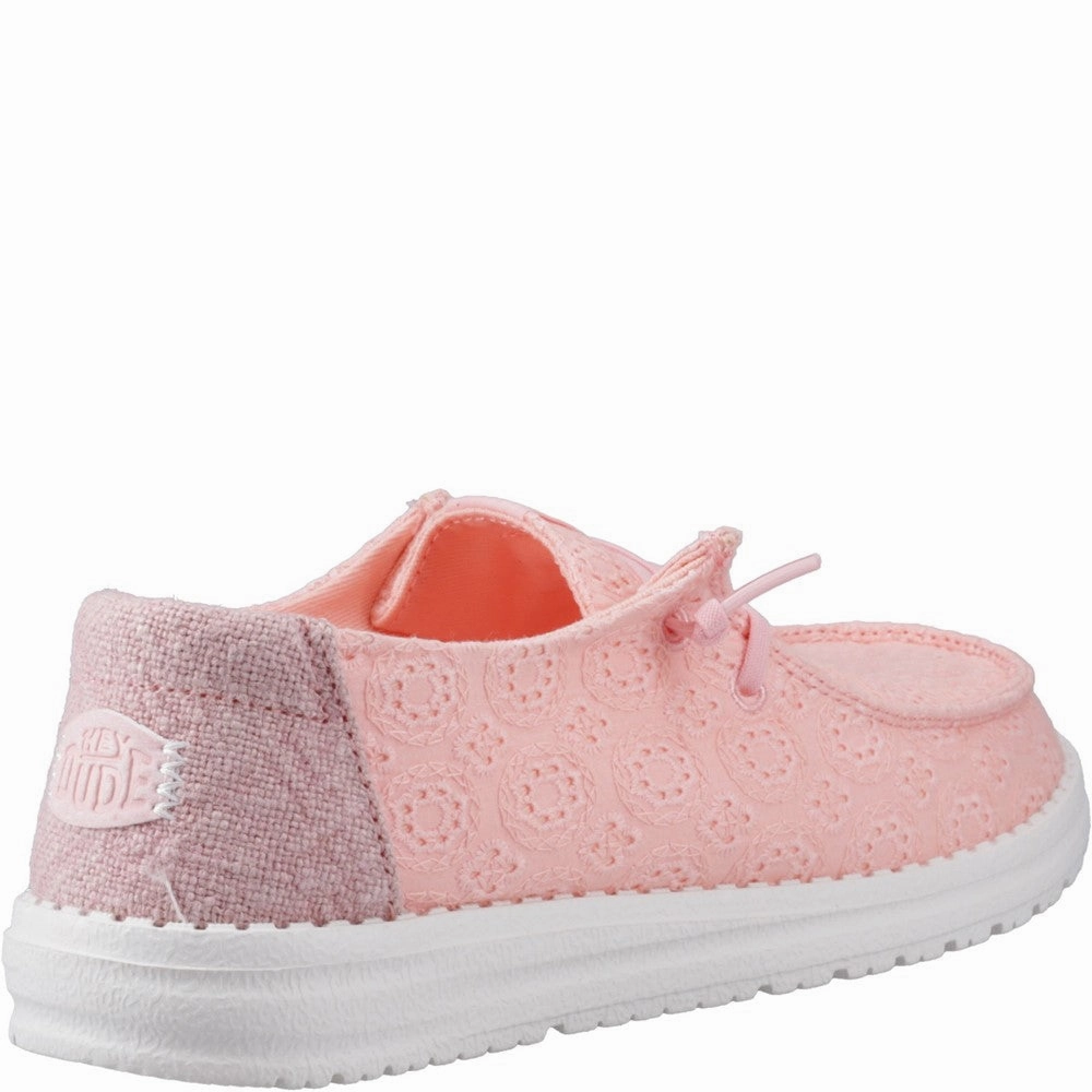 HEYDUDE Wendy Eyelet Lace Shoes Mast And Harbour Casual Shoes