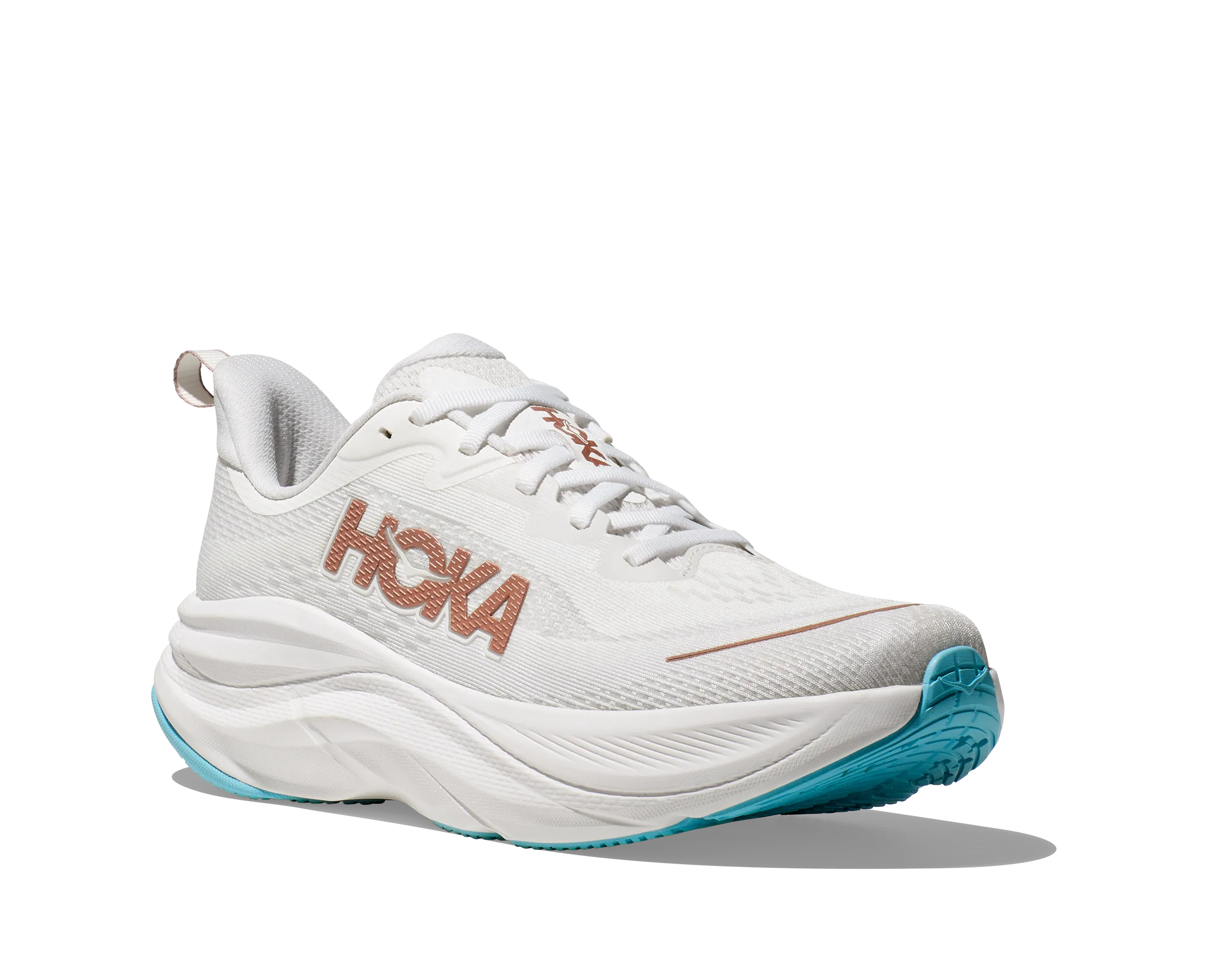HOKA  Skyflow - FROST / ROSE GOLD Casual Shoes With Leggings