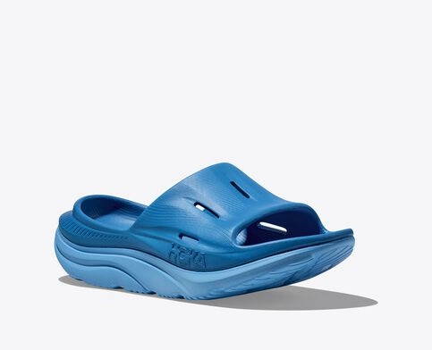 HOKA ALL GENDER ORA RECOVERY SLIDE 3 - COASTAL SKY/ALL ABOARD Alohas Perry Fisherman Sandals