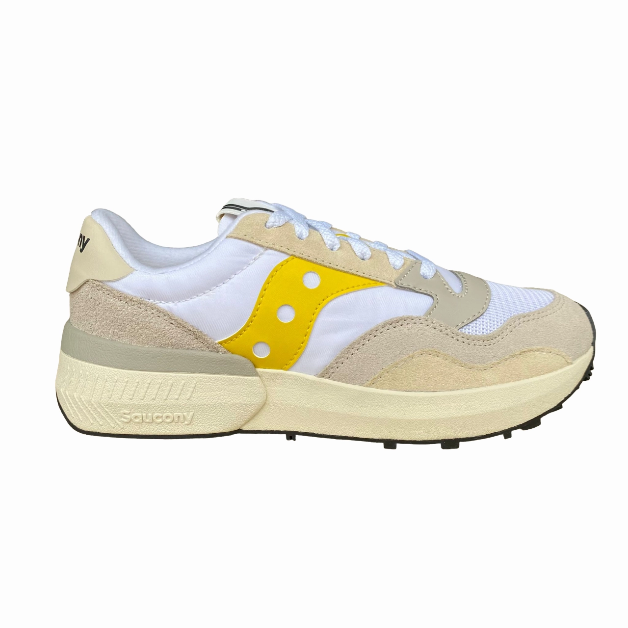 Saucony Originals scarpa sneakers da uomo Jazz NXT S70790-16 bianco giallo Ben Sherman Sneakers
