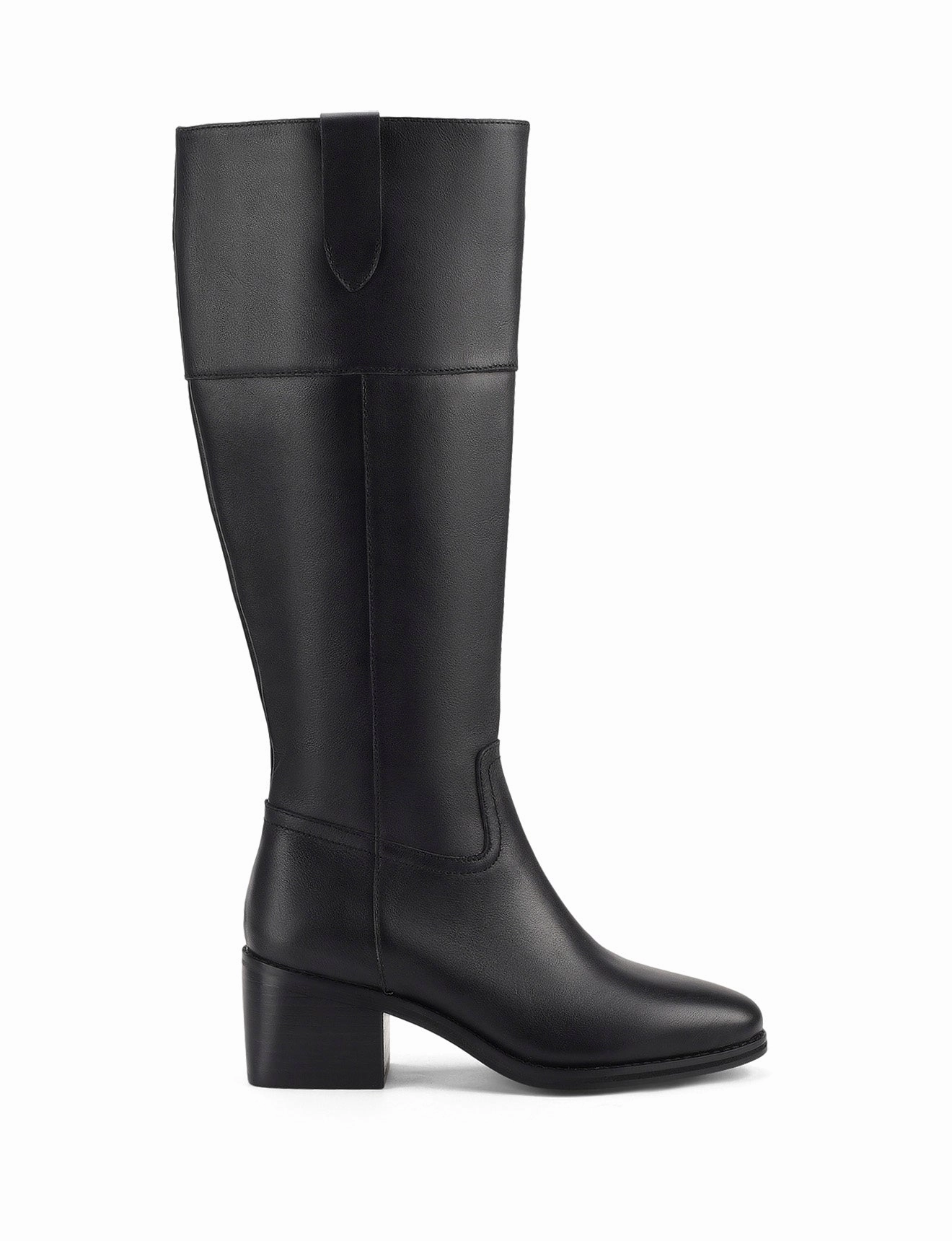 Shrimp Boots Zoey Riding Boots - Black Leather