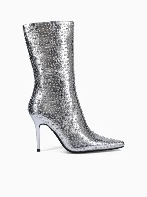 Iconice Silver Casual Mule Shoes