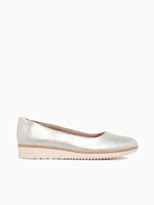 Casual Campus Shoes Idea Ballet Silver