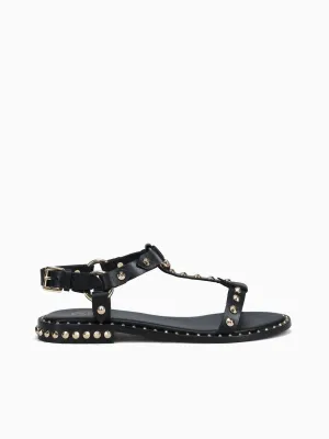 Patsy Black Gold soft leather Adidas Originals Gazelle Casual Shoes