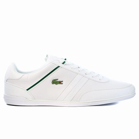 Chanel Casual Shoes Lacoste Giron HTB SPM Leather Fashion Sneaker Shoe - White/Green - Mens