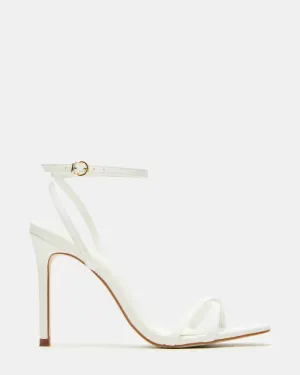 JYPSEY WHITE LEATHER Luxury High Heel Shoes