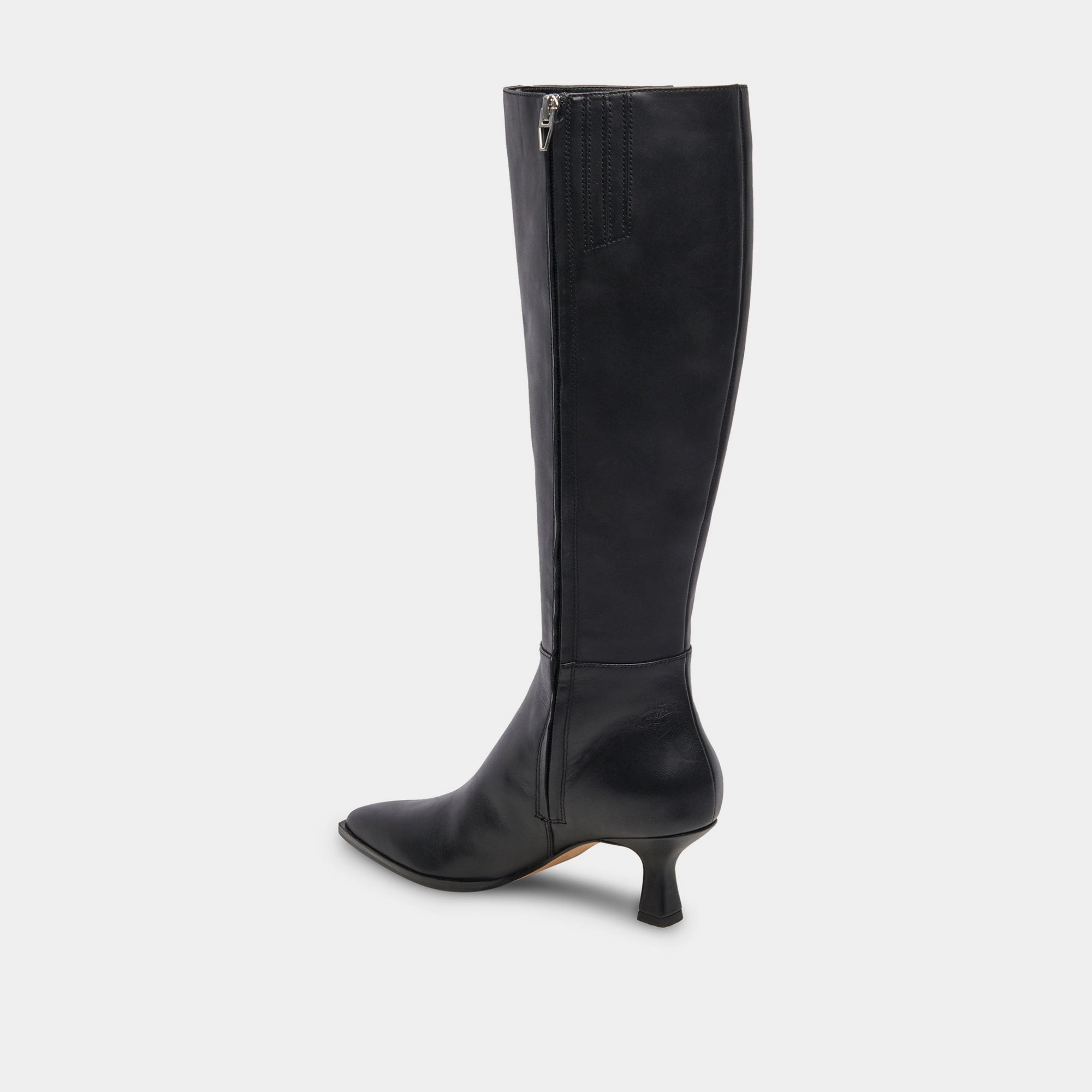 King Boots AUGGIE NARROW CALF BOOTS BLACK LEATHER