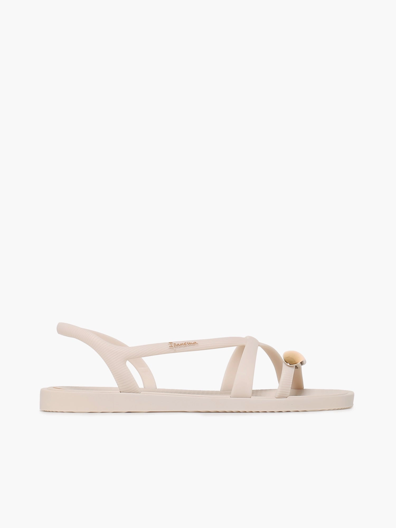 Ipa Go Chic Beige Gold Metallic Soft Paw Oxford Casual Shoes