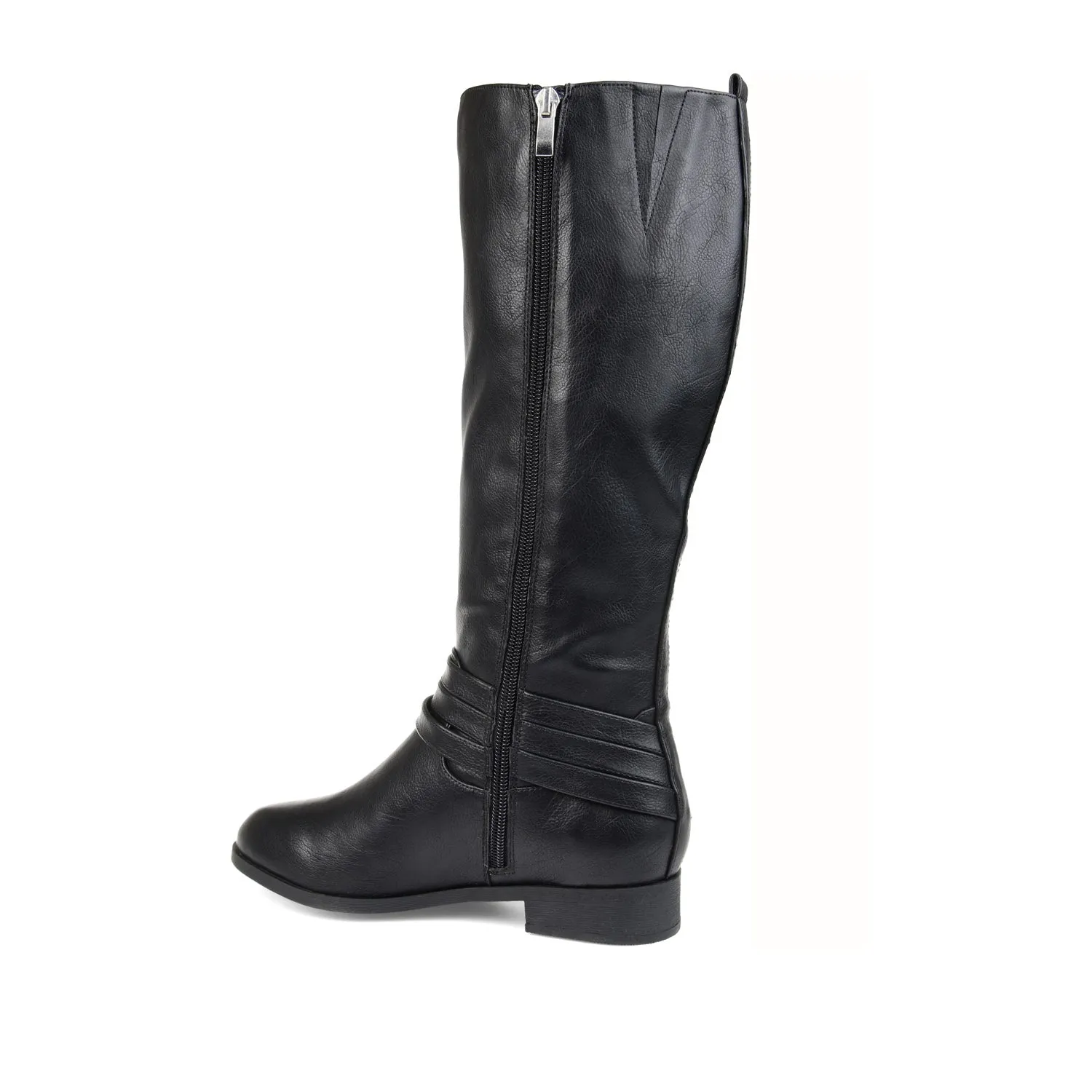 Square Toe Ostrich Boots IVIE KNEE HIGH BOOTS IN X-WIDE CALF