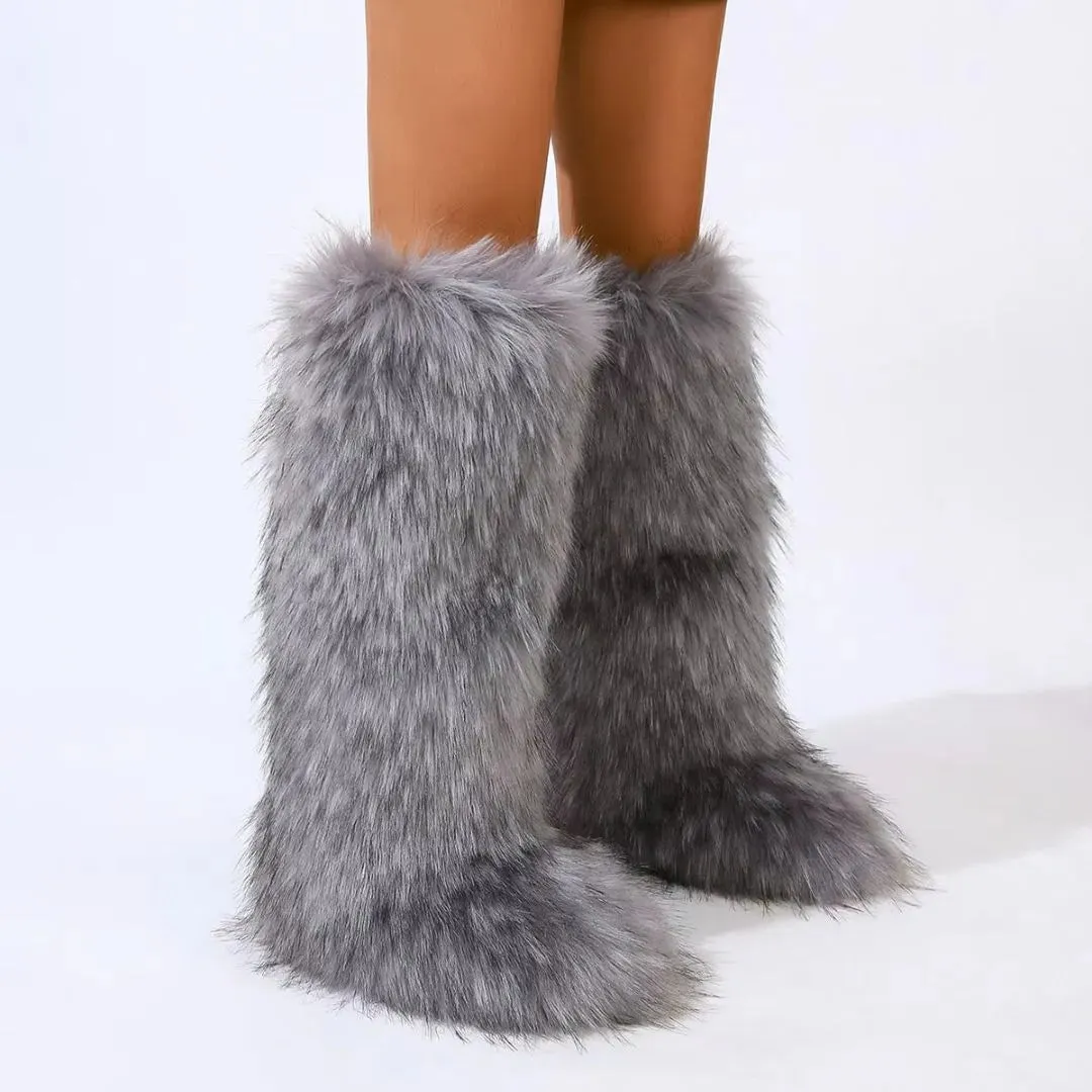 Ugg Boots With The Fur Jennie Faux Fur Boots