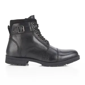 JJ Leather Lace up Boots - Black Creeper Boots
