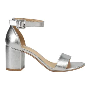 Casual Shoes Wedding Jody Metallic Block Heel Ankle Strap Sandals