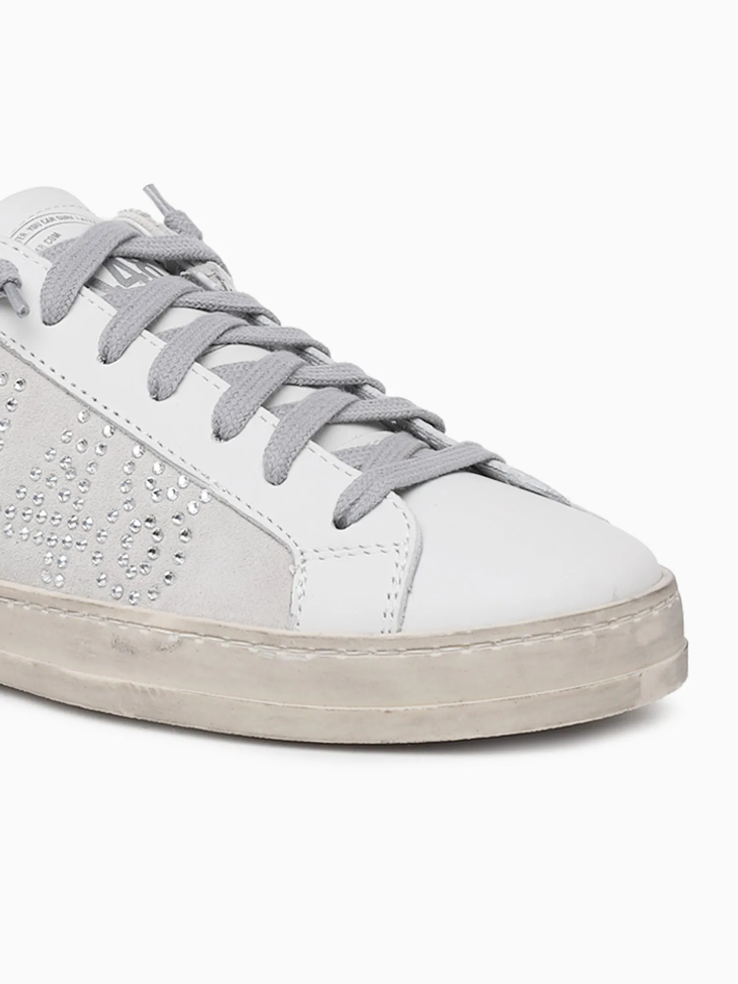 John White Silver leather Business Casual Flat Shoes