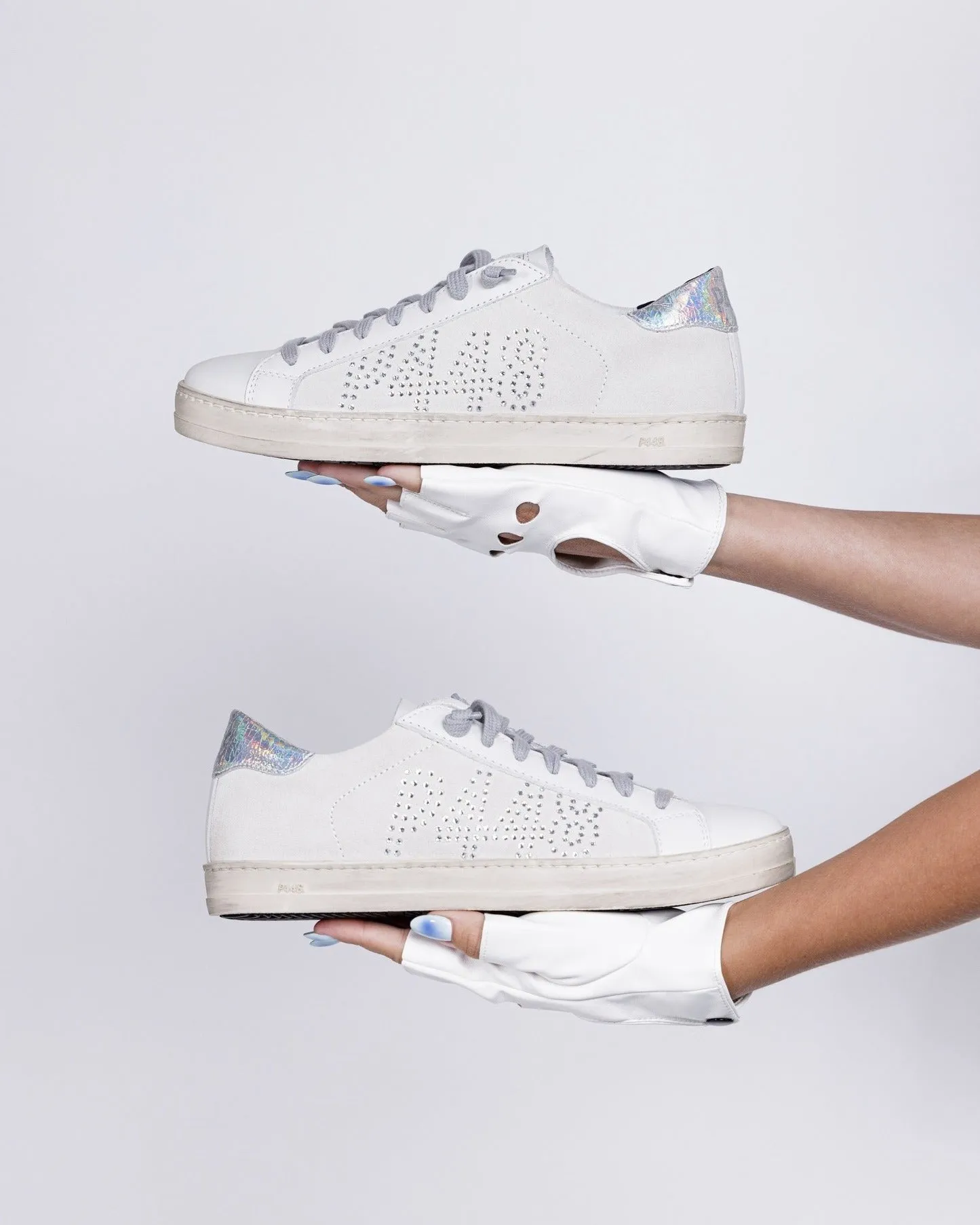 Freeport Casual Shoes John White Silver leather