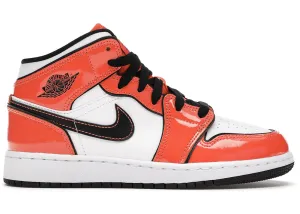 Freddy Krueger Sneakers Jordan 1 Mid Turf Orange (Gs)
