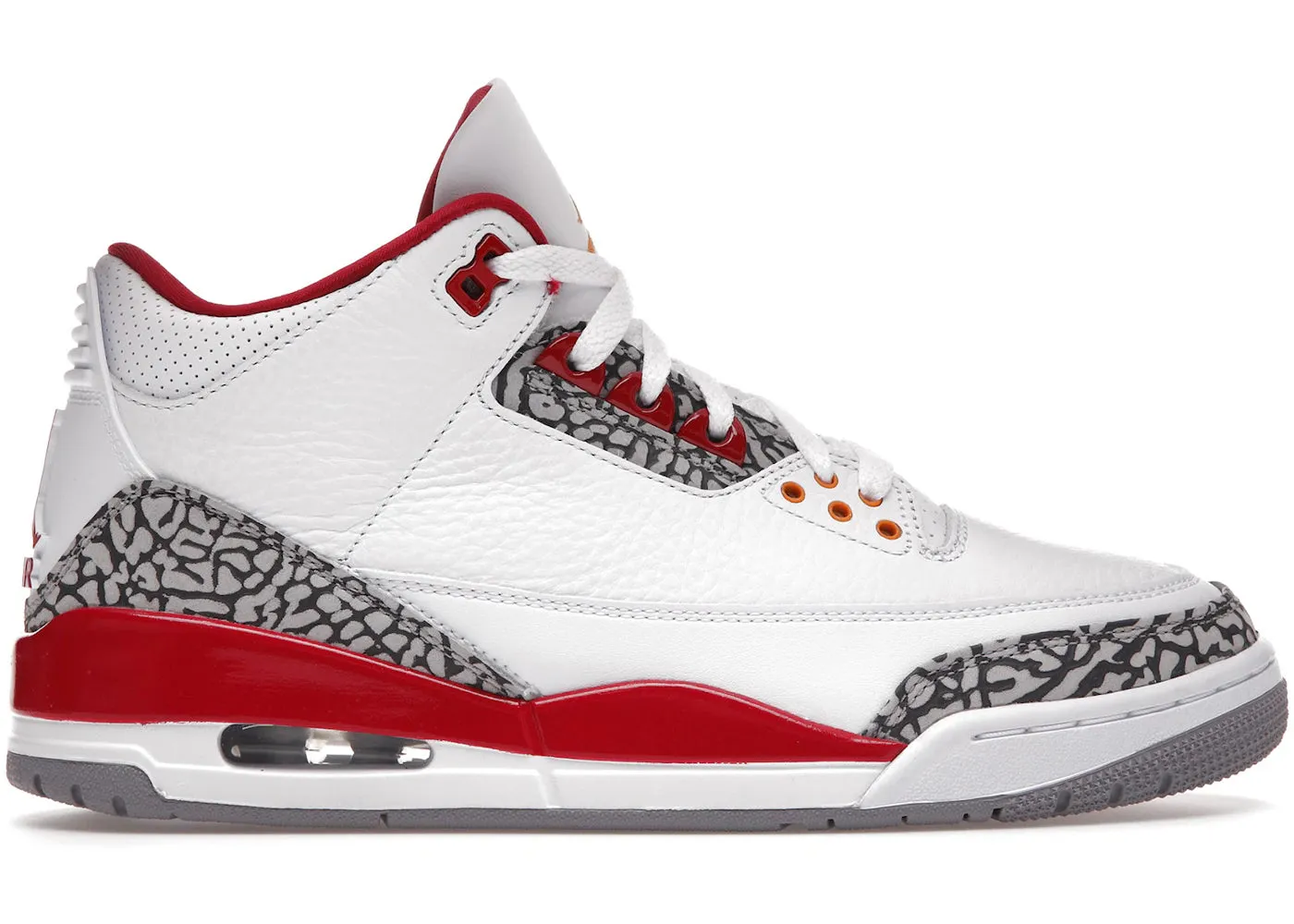 Jordan 3 Retro Cardinal Red Sneakers Steel Toe