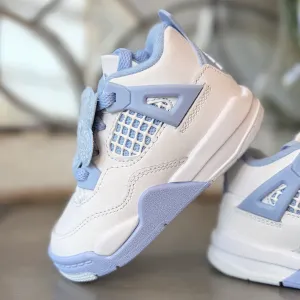 Jordan 4 Retro Forget Me Not Toddler Glitter Platform Sneakers