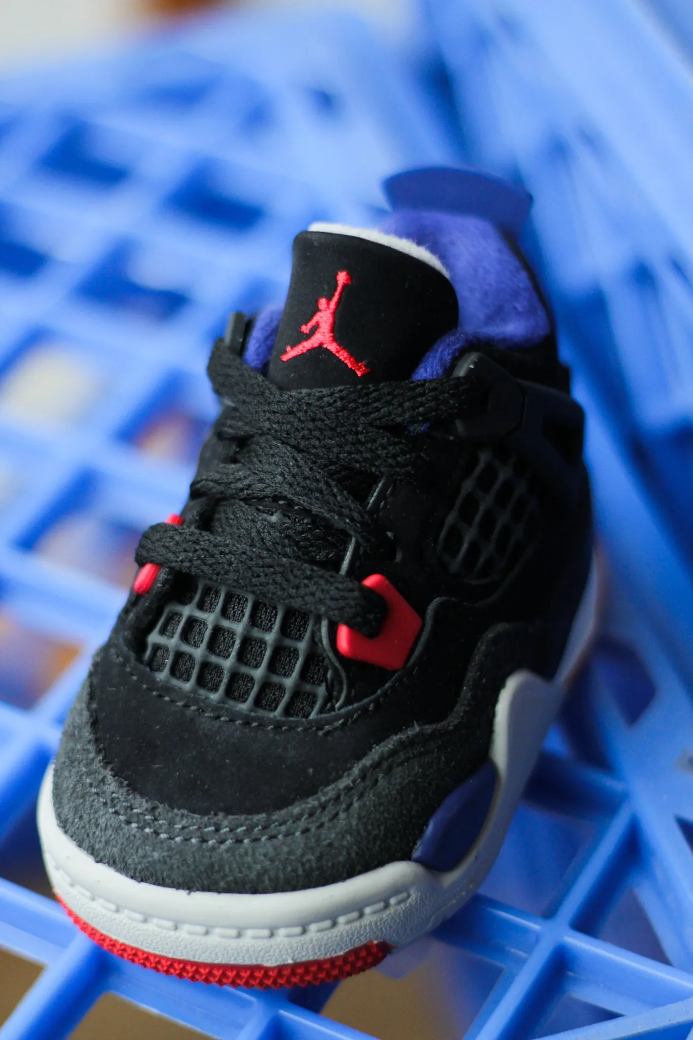 Martine Rose Sneakers JORDAN 4 RETRO (TD) "BLACK/FIRE RED-DEEP ROYAL BLUE"