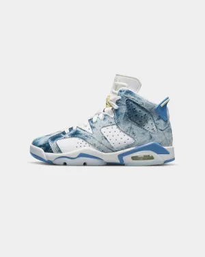 4 Sneakers Jordan Kid's Air Jordan 6 Retro (GS) "Washed Denim" White/Dutch Blue