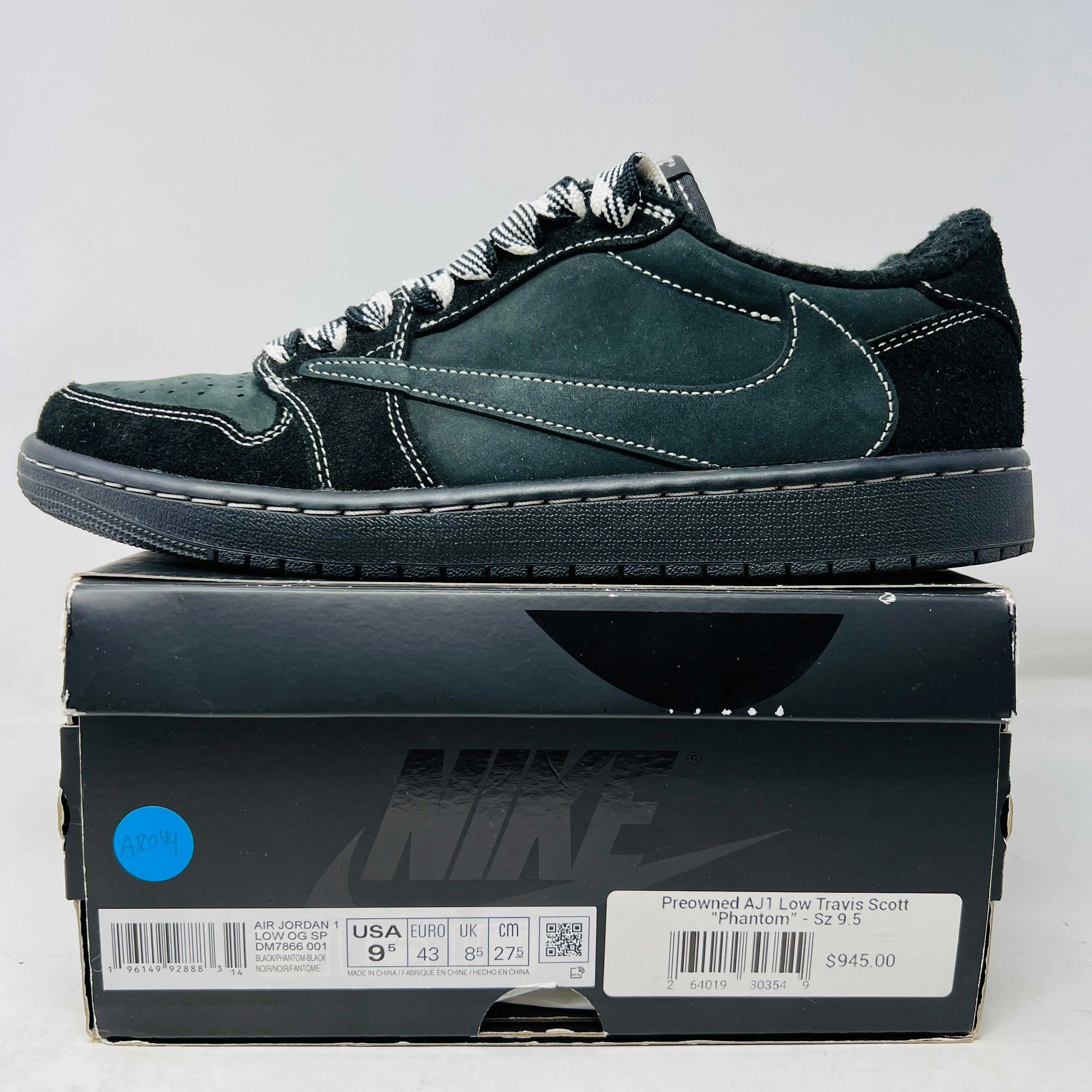 Zoom Sneakers Jordan 1 Retro Low OG SP Travis Scott Black Phantom