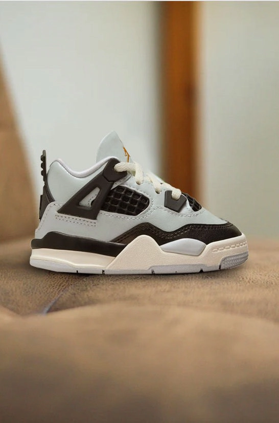 Road Bike Sneakers JORDAN 4 RETRO (TD) "PURE PLATINUM"