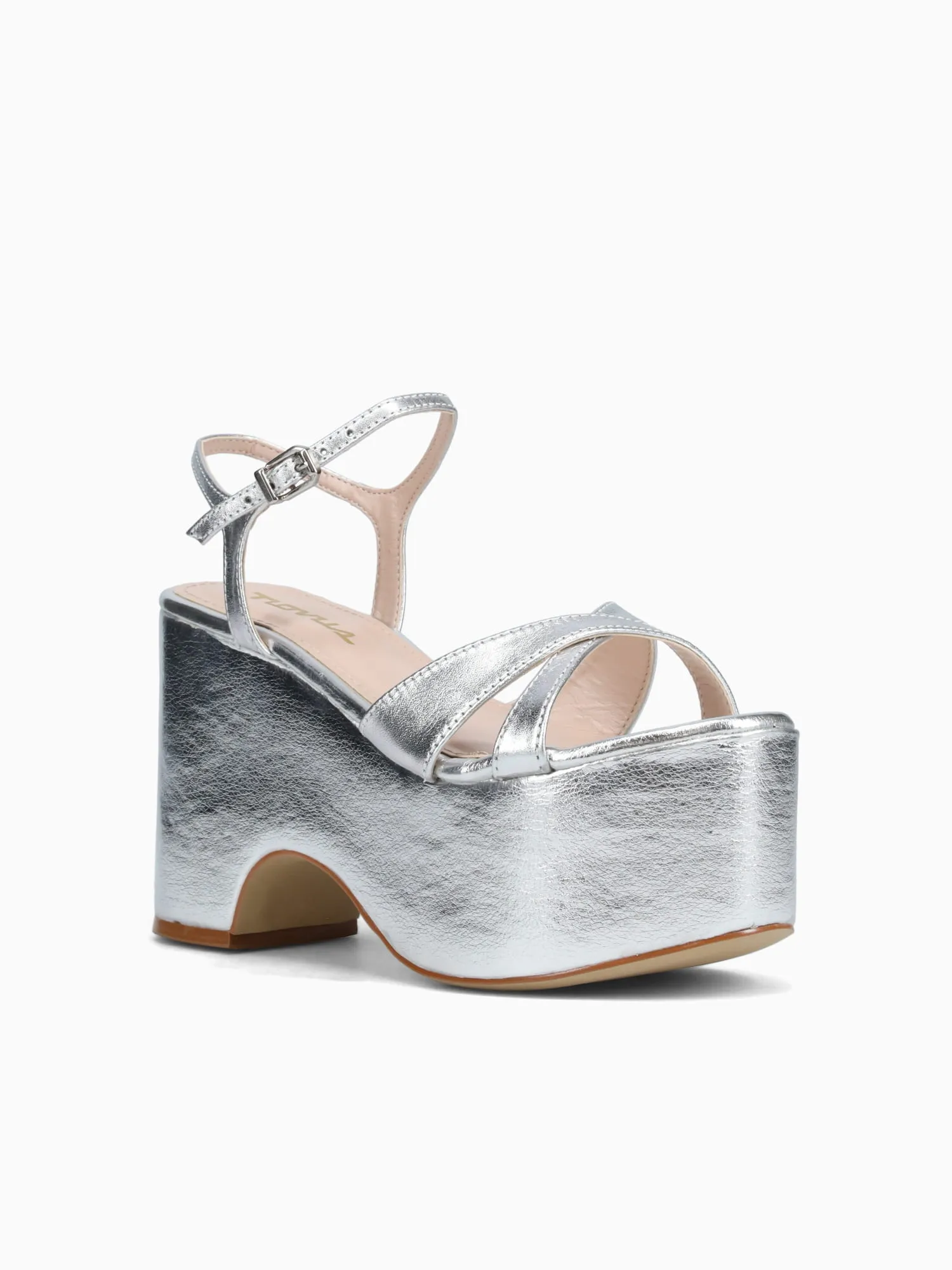 Arlet Silver Met.cristal Shoes For Work