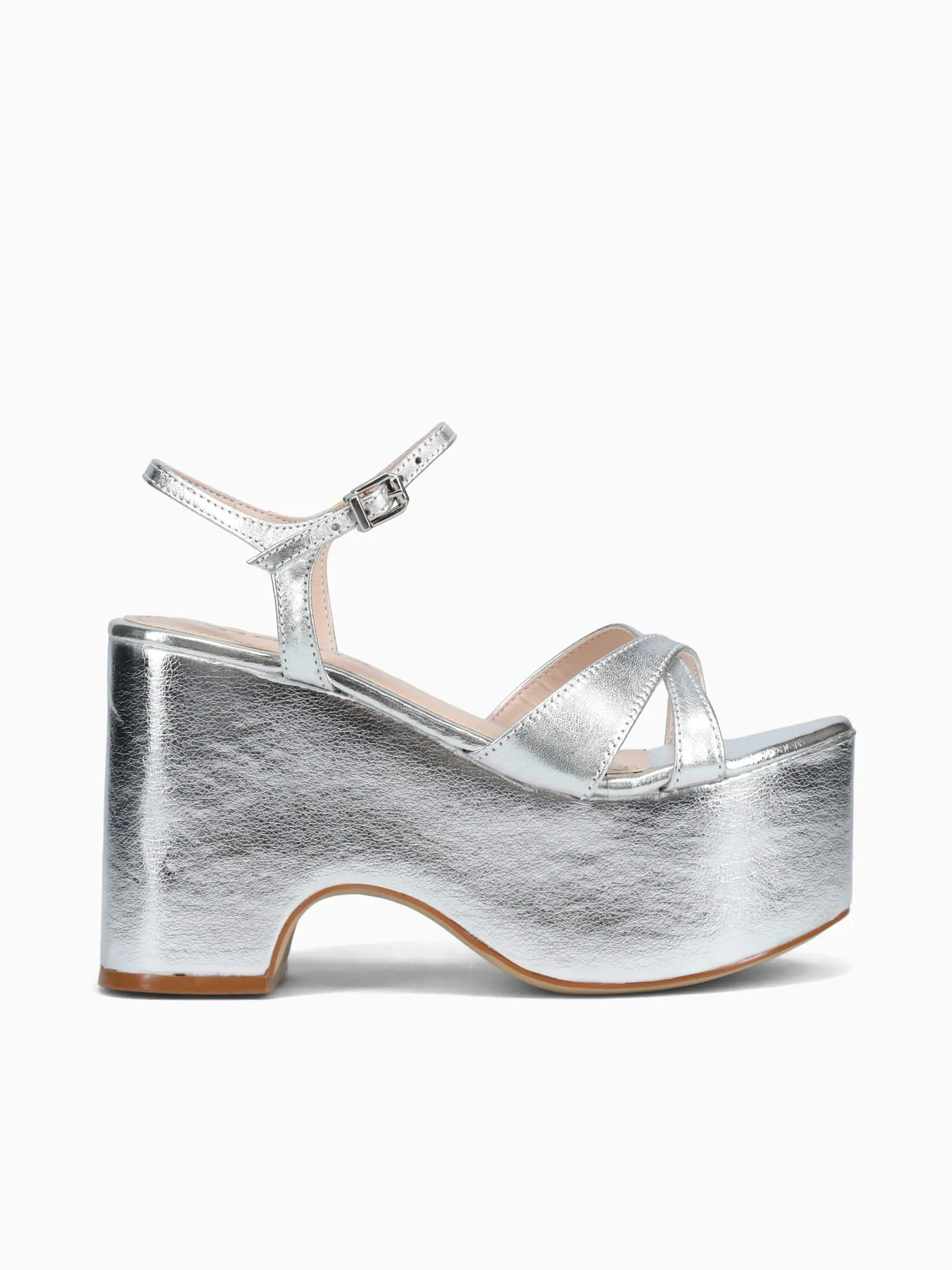 New Balance 574  Platform Casual Shoes Arlet Silver Met.cristal