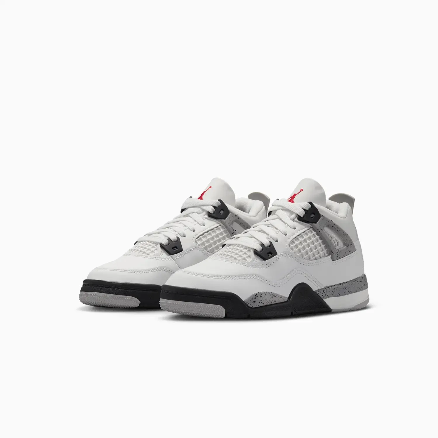 Kid's Jordan 4 Retro OG "White Cement" Pre School Winter Walking Sneakers