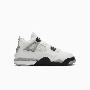Wutang Sneakers Kid's Jordan 4 Retro OG "White Cement" Pre School