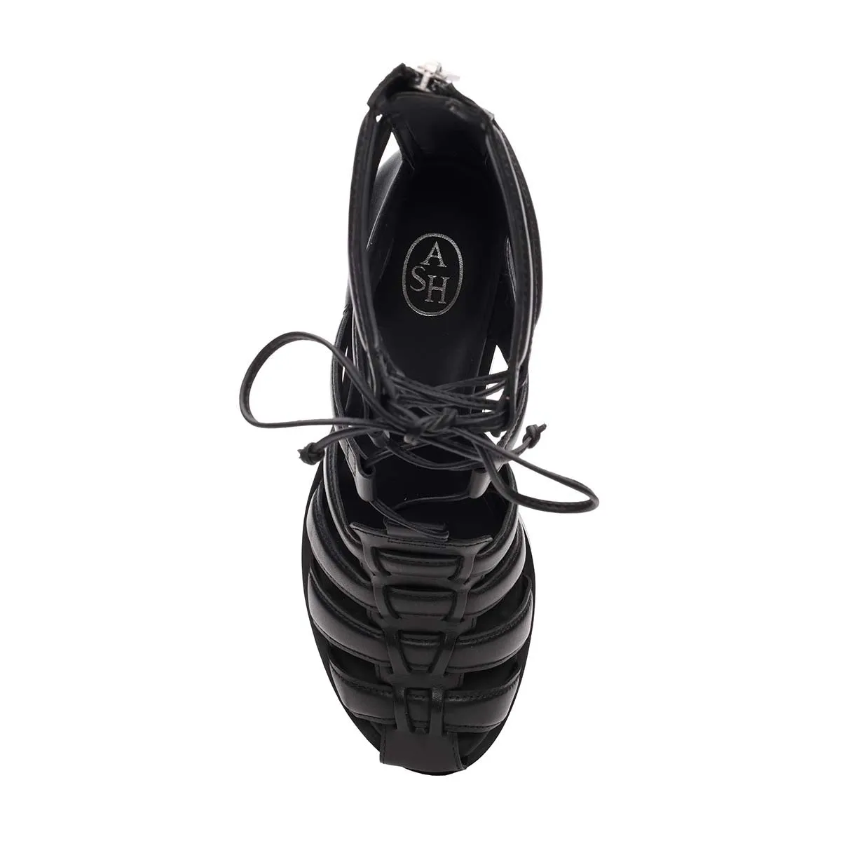 Juvia Chunky Heel Gladiator Wing Boots