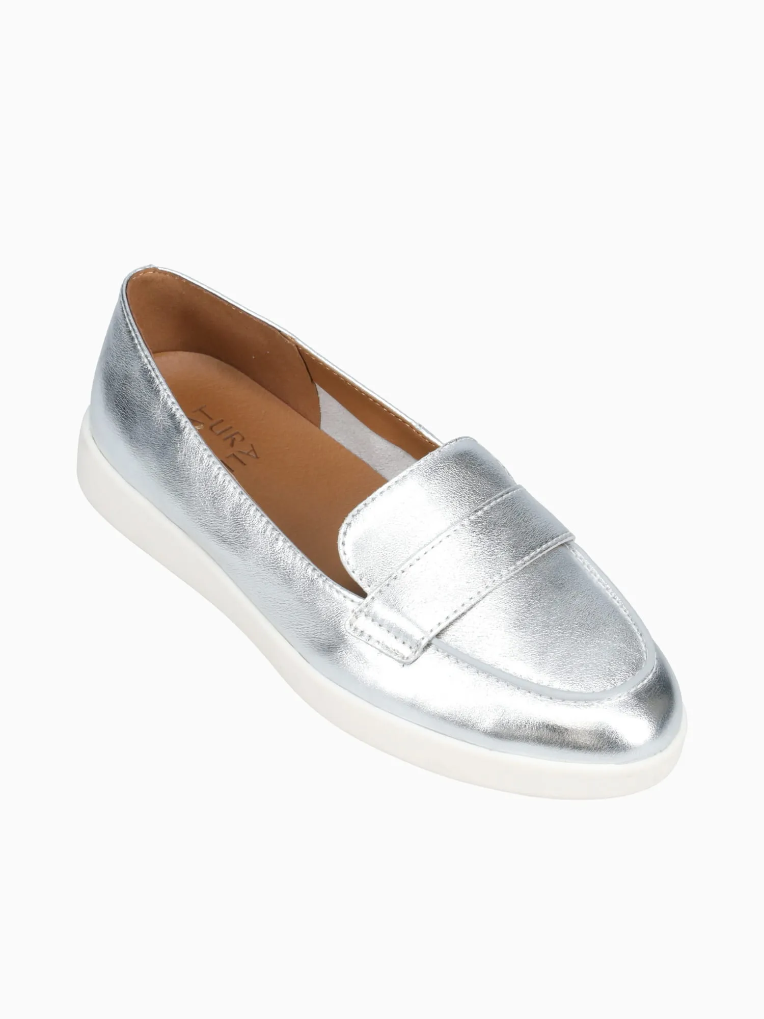 Karis Silver Leather Casual Shoes Summer