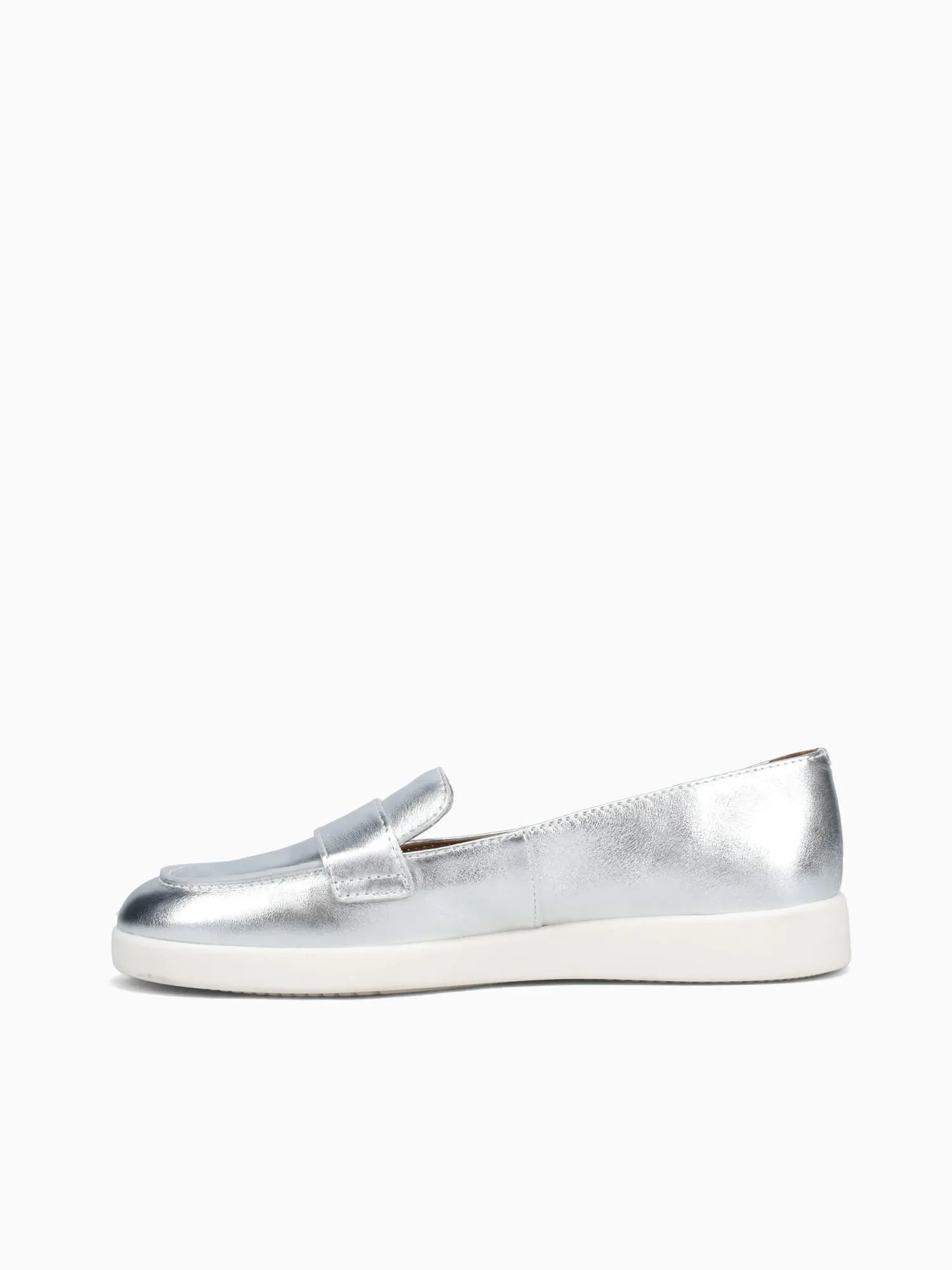 Leather Shoes Casual Wear Karis Silver Leather