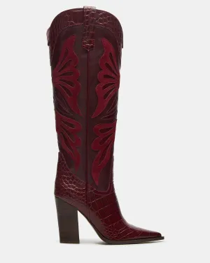 Combat Boots Military KAZ BURGUNDY