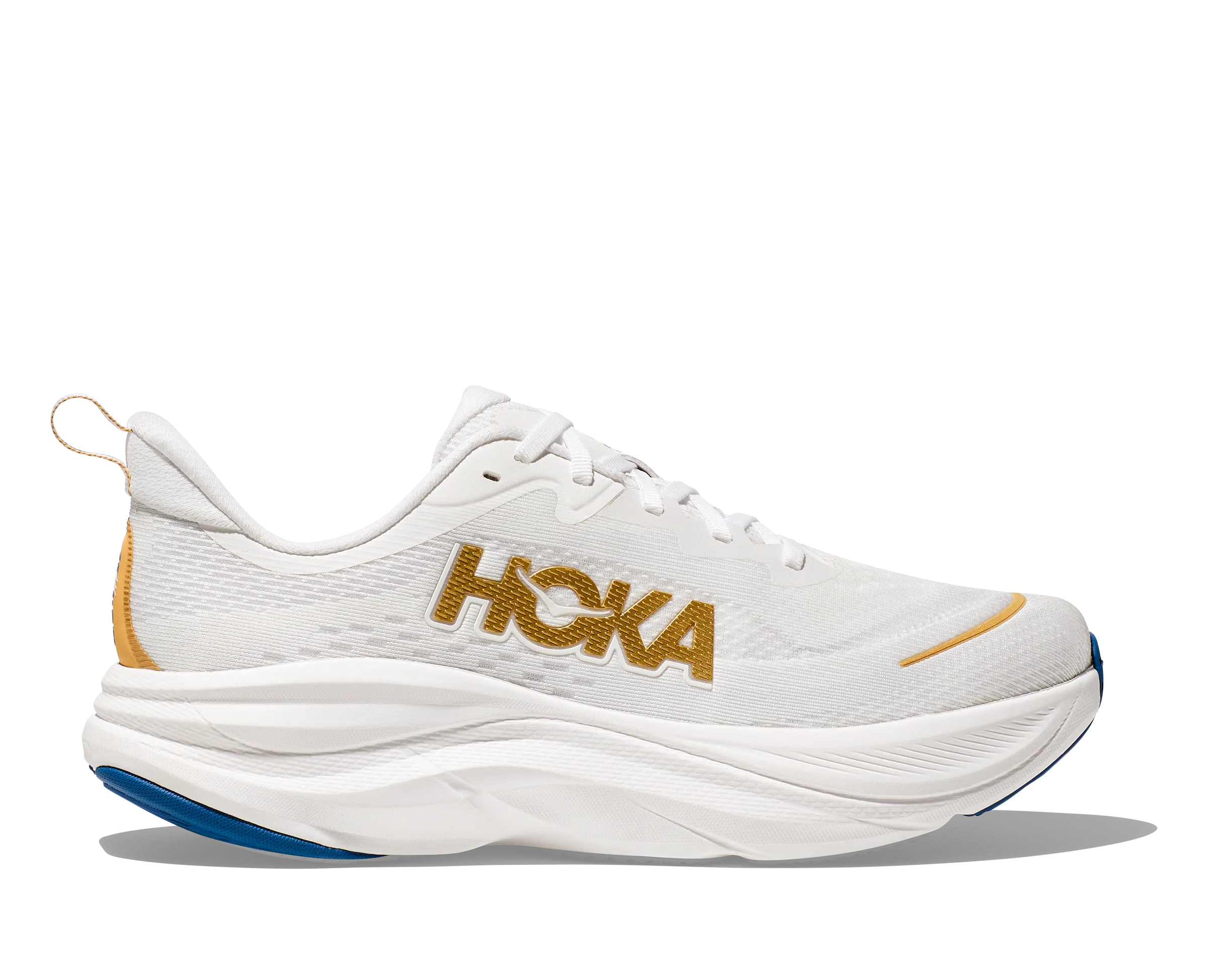 HOKA Men's Skyflow - FROST / GOLD Modern Casual Dress Shoes