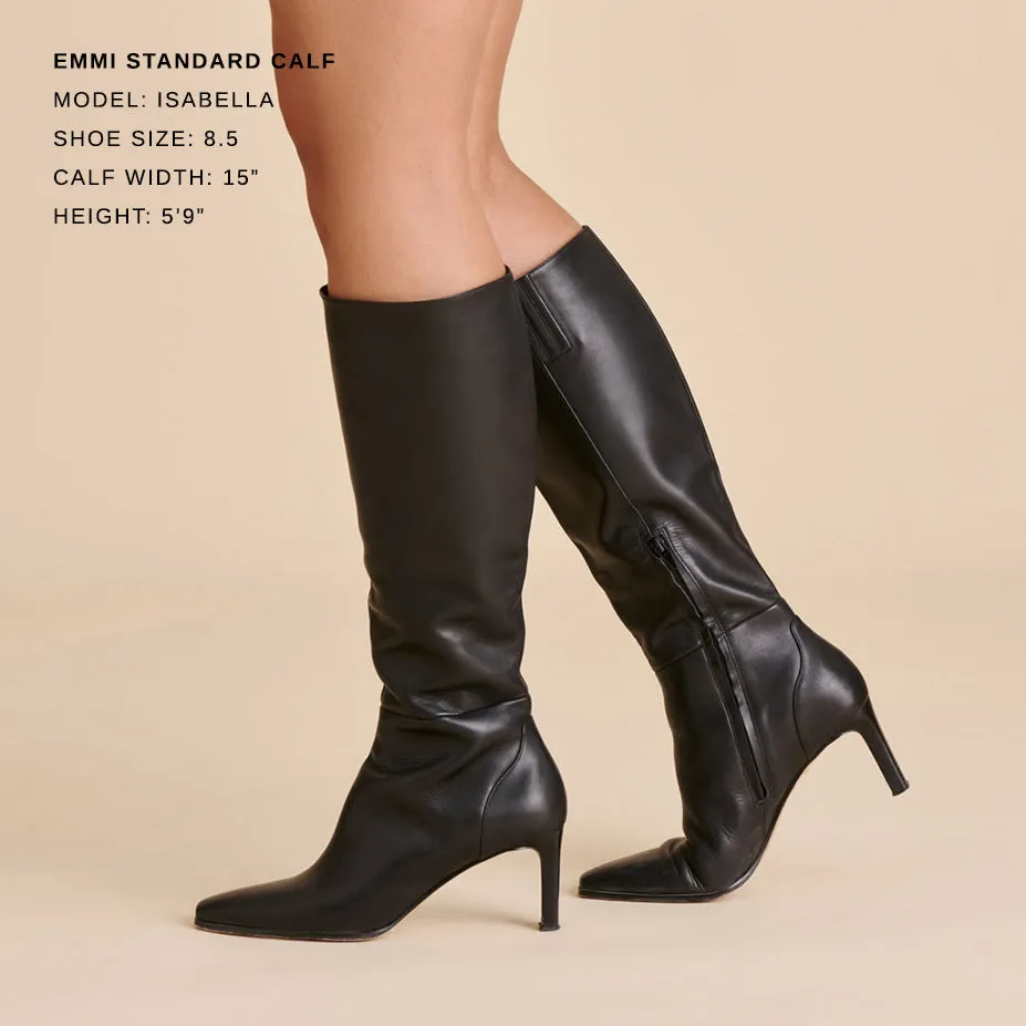 EMMI BOOTS BLACK LEATHER Barefoot Work Boots