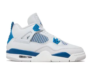 Air Jordan 4 Retro GS "Military Blue" 2024 (Wilmington Location) Trendy High Top Sneakers