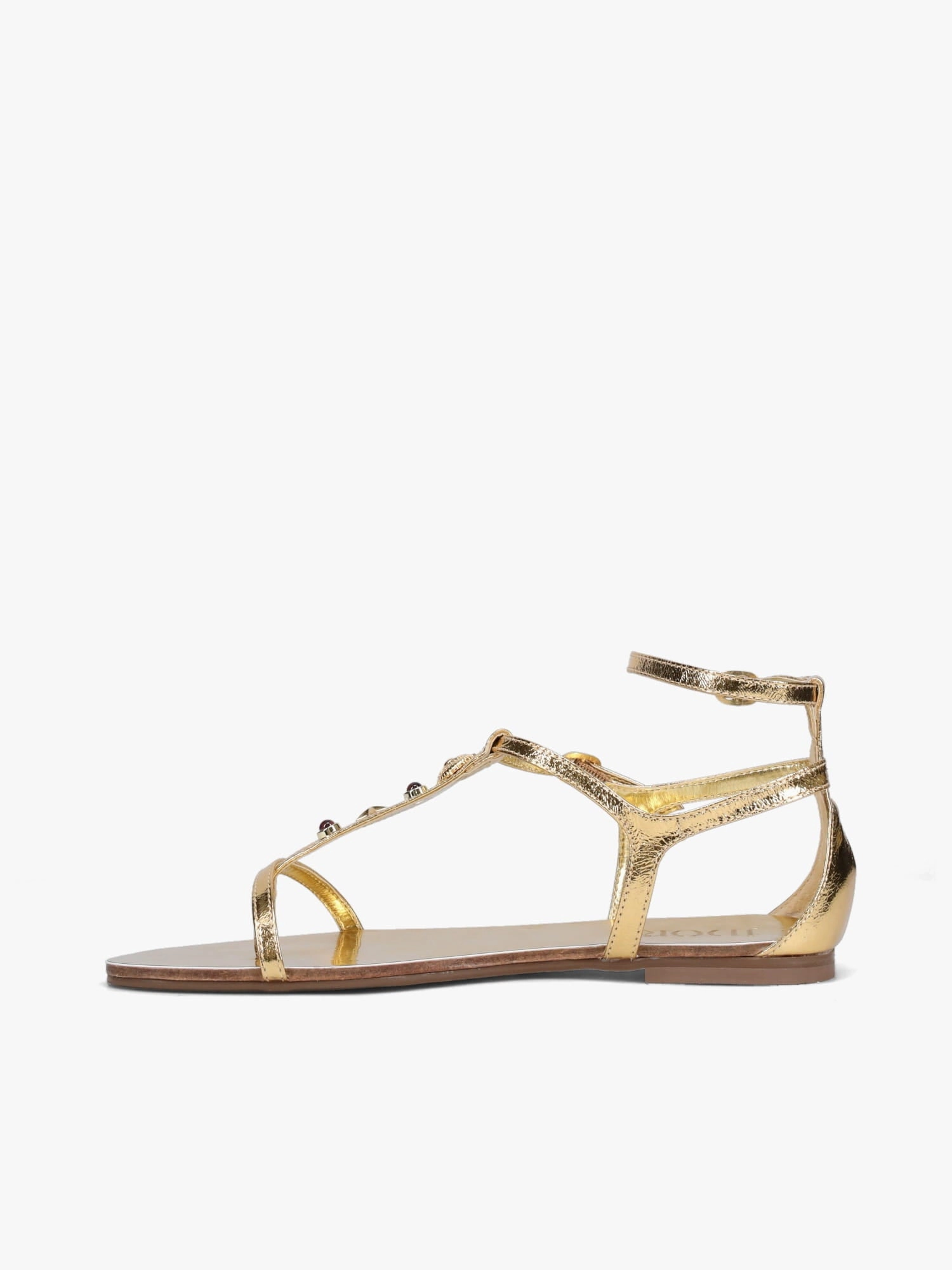 Oxford Casual Shoes Khenan Gold Metal Bala