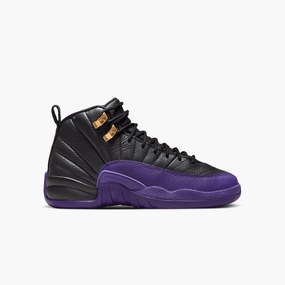 Kid's Air Jordan 12 Retro "Field Purple" Grade School Vintage Pony Sneakers