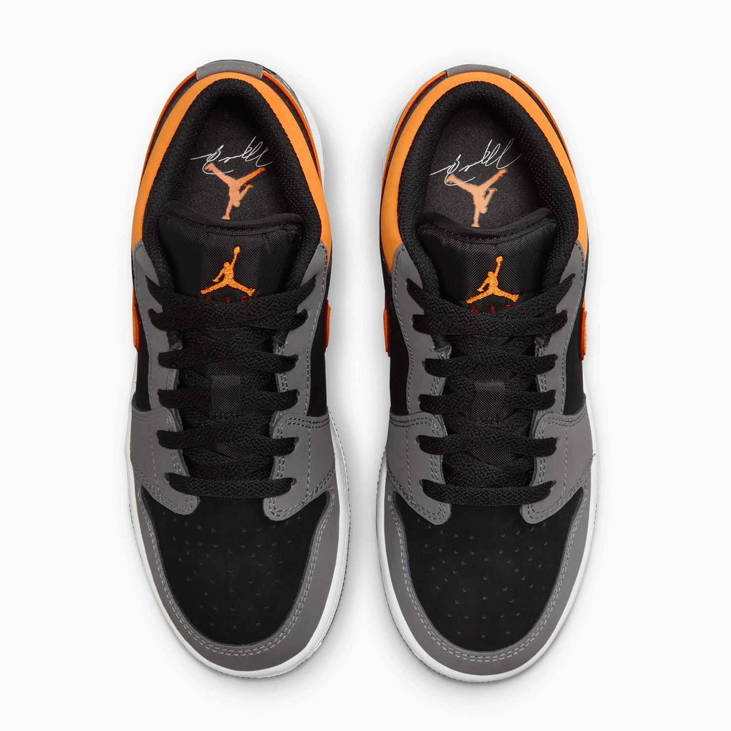 Kid's Air Jordan 1 Low SE "Vivid Orange" Grade School Cross Country Sneakers