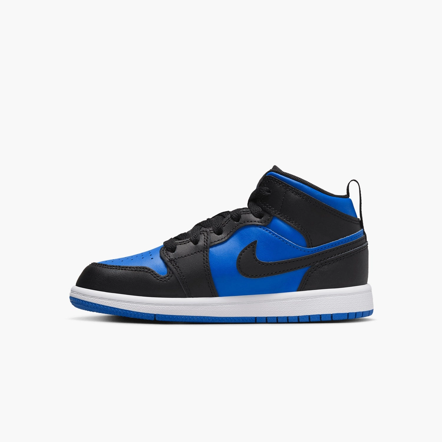 Kid's Air Jordan 1 Mid "Black Royal Blue" Pre School Sneakers Buy