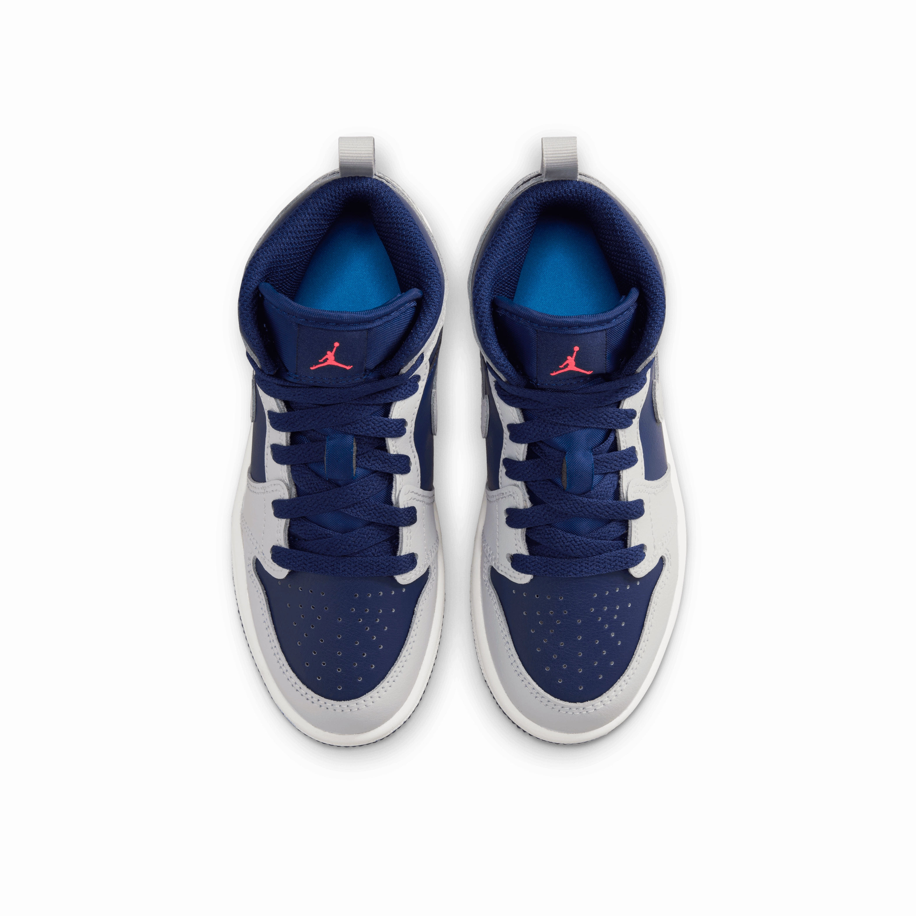 Green Sneakers Shoes Kid's Air Jordan 1 Mid "Blue Void" Pre School