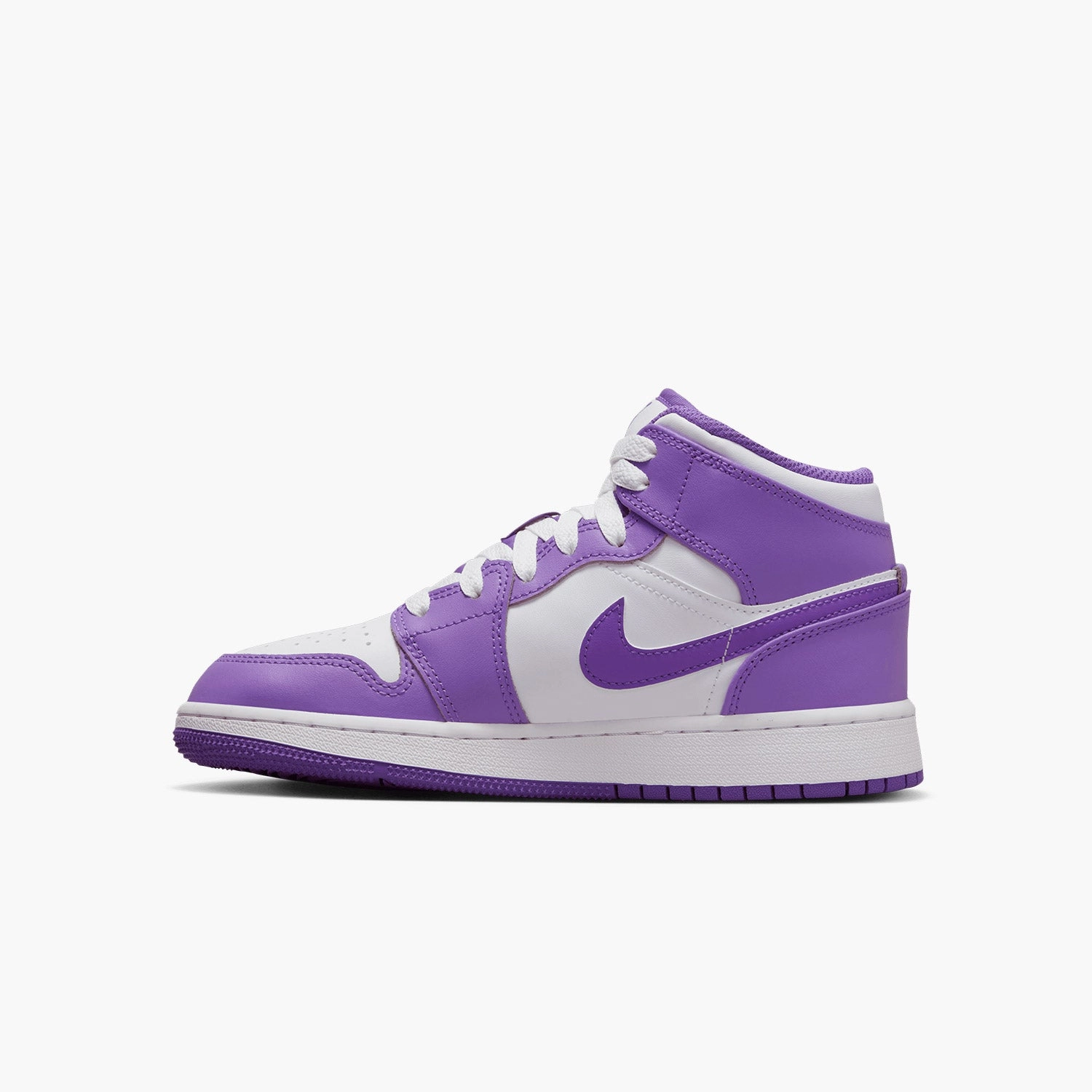 Size 8 Sneakers Kid's Air Jordan 1 Mid "Purple Venom" Grade School