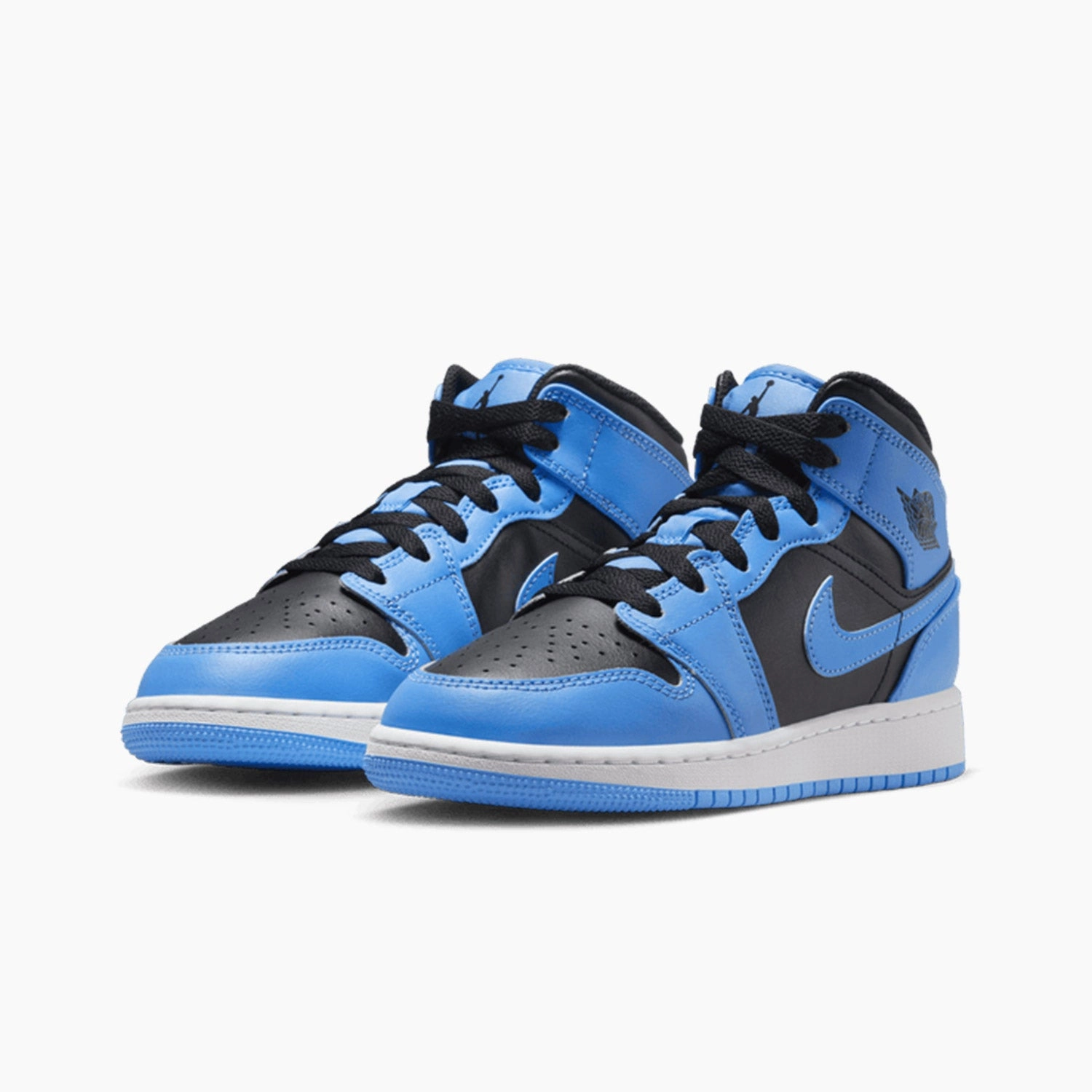 Leather Sneakers Kid's Air Jordan 1 Mid "University Blue" Grade School
