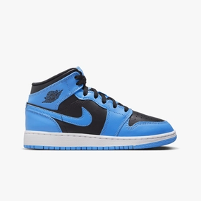 Kid's Air Jordan 1 Mid "University Blue" Grade School Sneakers Size 4