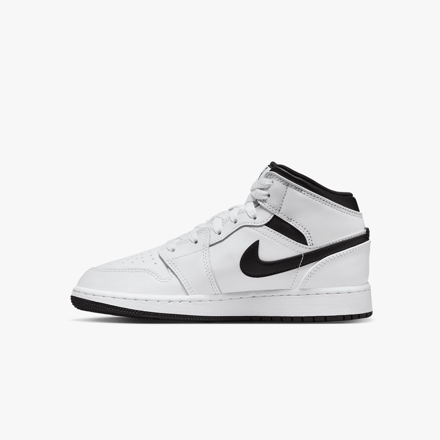 Grand Atlantic Sneakers Kid's Air Jordan 1 Mid "White Black" Grade School