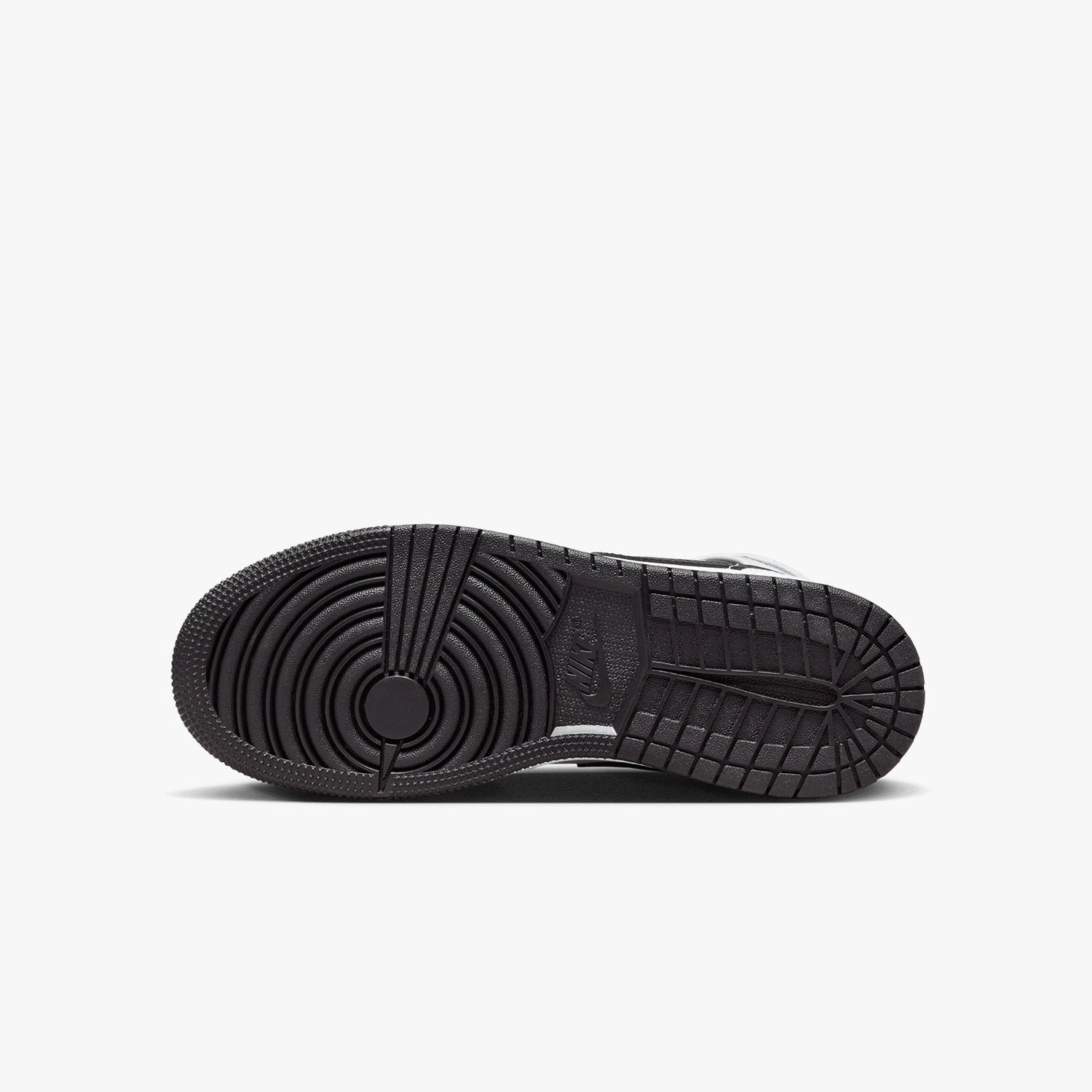 Kid's Air Jordan 1 Mid "White Black" Grade School Dancing Sneakers