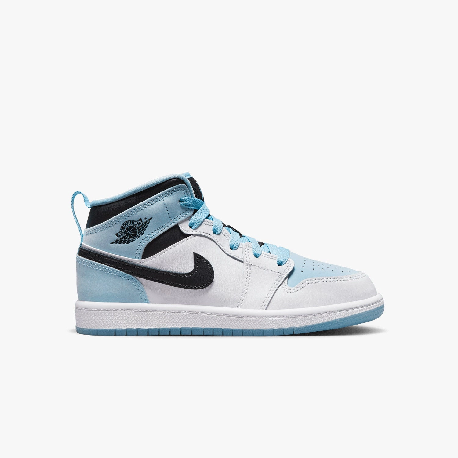 Kid's Air Jordan 1 Mid SE "Ice Blue" Pre School Drive Sneakers