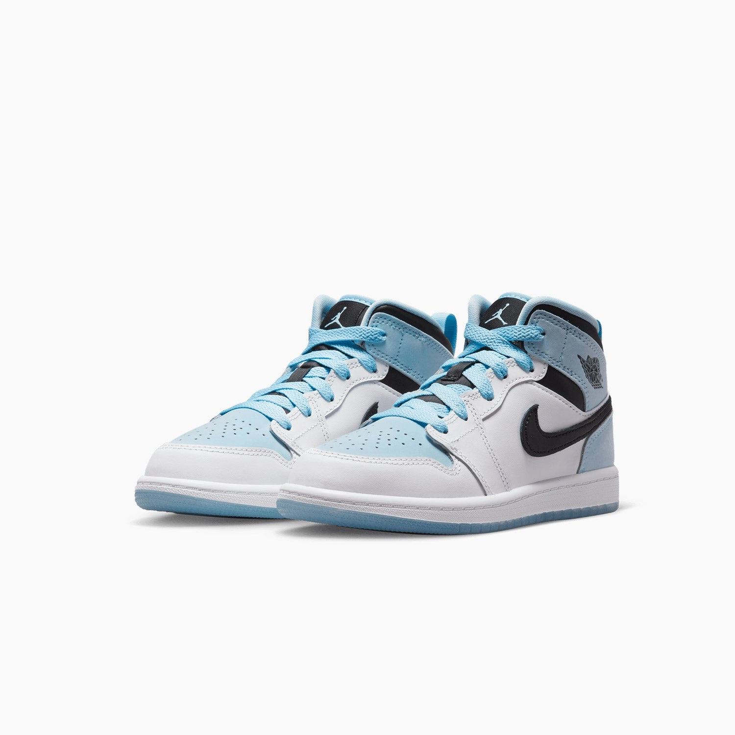 Comfort Walking Sneakers Kid's Air Jordan 1 Mid SE "Ice Blue" Pre School